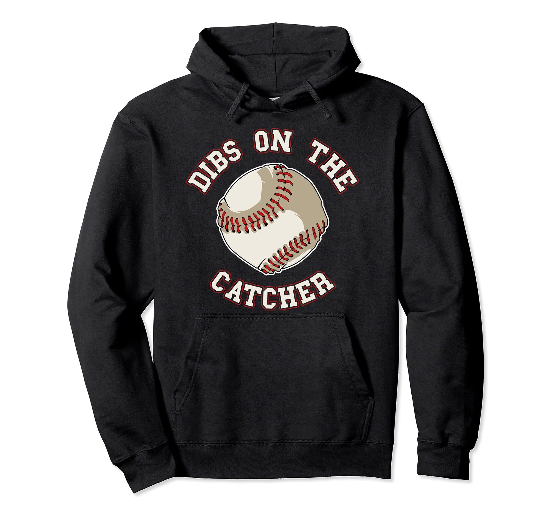 Dibs Catcher Funny Baseball Wife Hoodie - Aesthetic Graphic for Adults - T-Shirt, Sweatshirt, Hoodie