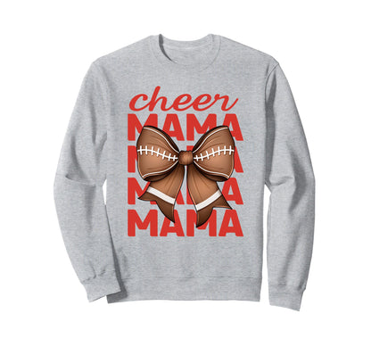 Game Day Red Cheerleader Croquette Bow Sweatshirt - Novelty Apparel Unisex - T-Shirt, Sweatshirt, Hoodie