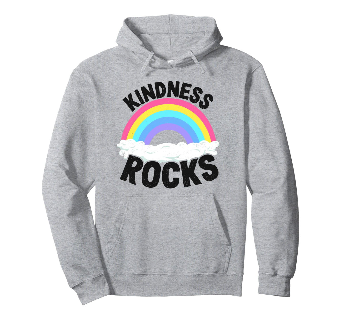 Hippie Teacher Anti Bullying Rainbow Hoodie - Minimalist Print Men Women - T-Shirt, Sweatshirt, Hoodie