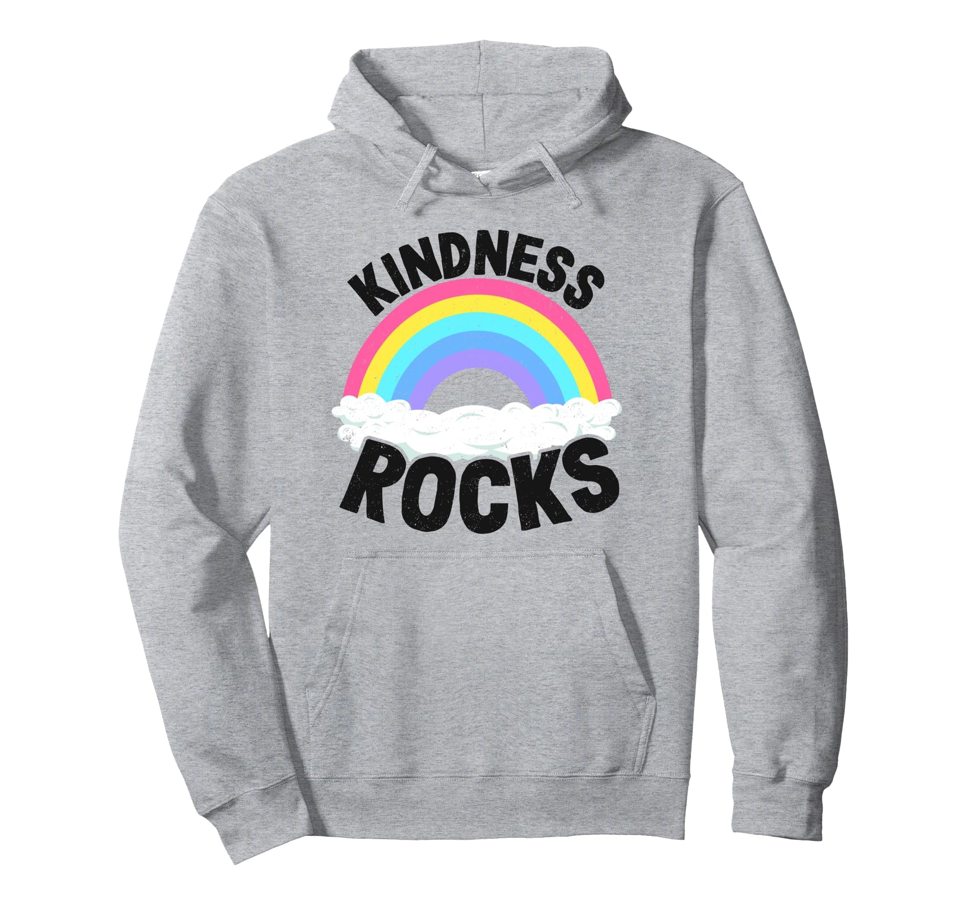 Hippie Teacher Anti Bullying Rainbow Hoodie - Minimalist Print Men Women - T-Shirt, Sweatshirt, Hoodie