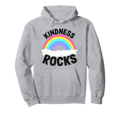 Hippie Teacher Anti Bullying Rainbow Hoodie - Minimalist Print Men Women - T-Shirt, Sweatshirt, Hoodie