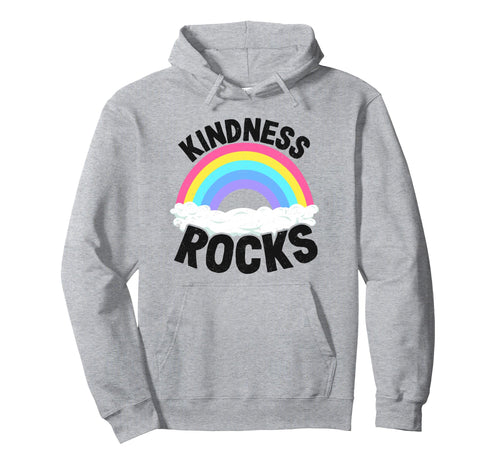 Hippie Teacher Anti Bullying Rainbow Hoodie - Minimalist Print Men Women - T-Shirt, Sweatshirt, Hoodie