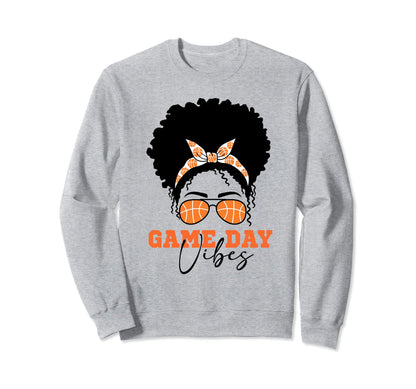 Basketball Mom Messy Bun Basketball Mom Sweatshirt - Trendy Graphic Unisex - T-Shirt, Sweatshirt, Hoodie