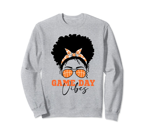 Basketball Mom Messy Bun Basketball Mom Sweatshirt - Trendy Graphic Unisex - T-Shirt, Sweatshirt, Hoodie