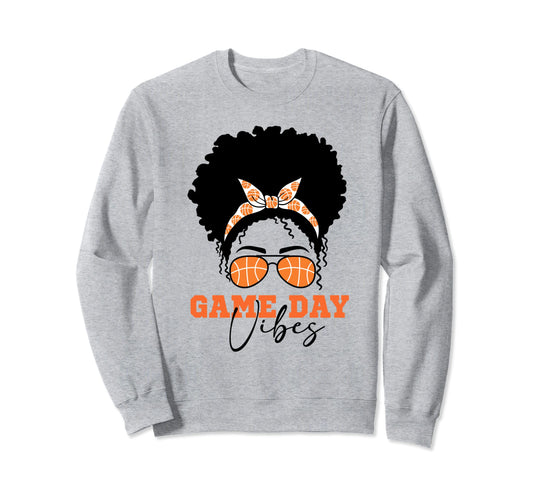 Basketball Mom Messy Bun Basketball Mom Sweatshirt - Trendy Graphic Unisex - T-Shirt, Sweatshirt, Hoodie