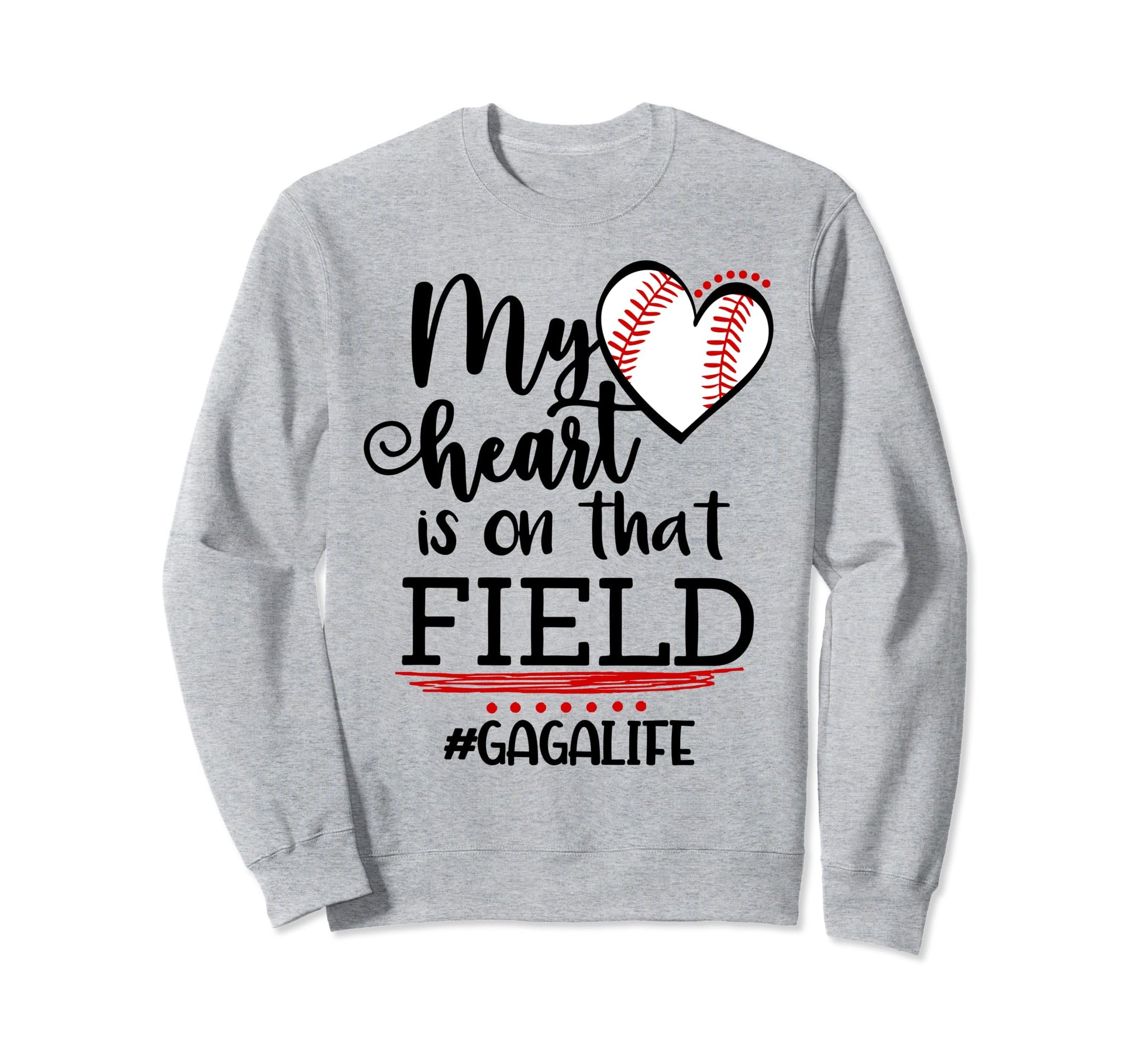 My Heart Is That Field Ballpark Sweatshirt - Custom Art Print for Adults - T-Shirt, Sweatshirt, Hoodie