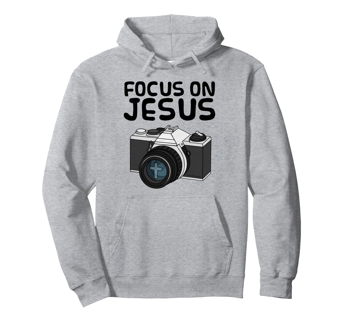 Focus Jesus Christian Photographer Hoodie - Aesthetic Graphic Unisex - T-Shirt, Sweatshirt, Hoodie