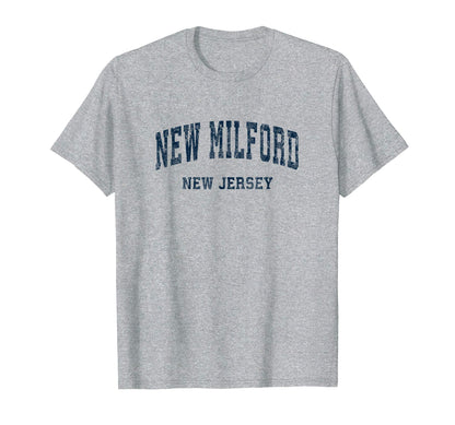 New Milford New Jersey Nj Varsity T-Shirt - Casual Everyday Wear Men Women - T-Shirt, Sweatshirt, Hoodie