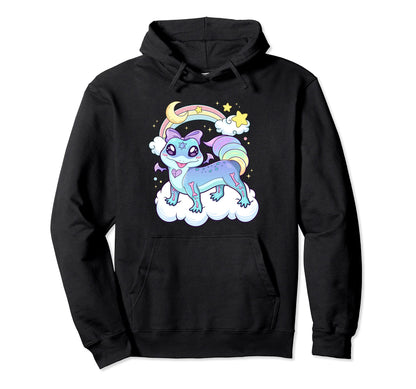 Kawaii Pastel Goth Creepy Rainbow Hoodie - Custom Art Print for Adults - T-Shirt, Sweatshirt, Hoodie