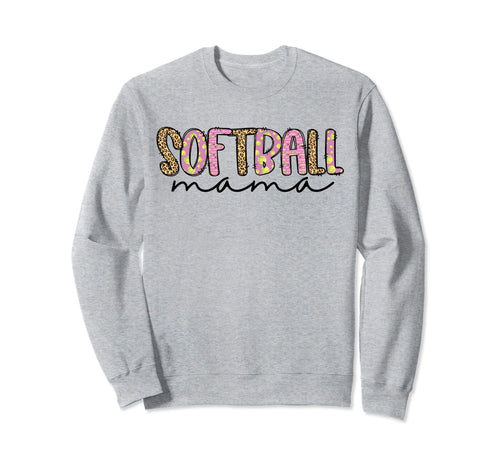Softball Mom Player Team Mama Sweatshirt - Aesthetic Graphic for Adults - T-Shirt, Sweatshirt, Hoodie