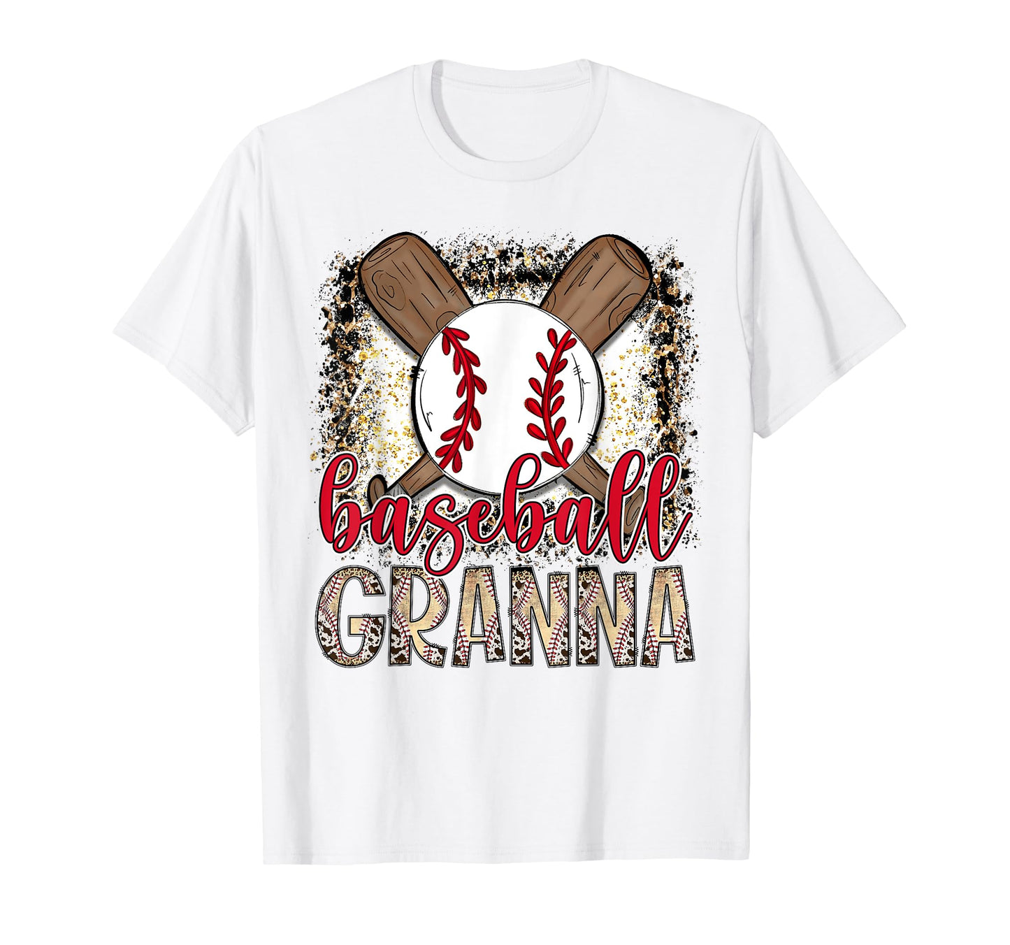 Baseball Granna Leopard Proud Ball T-Shirt - Minimalist Print for Adults - T-Shirt, Sweatshirt, Hoodie