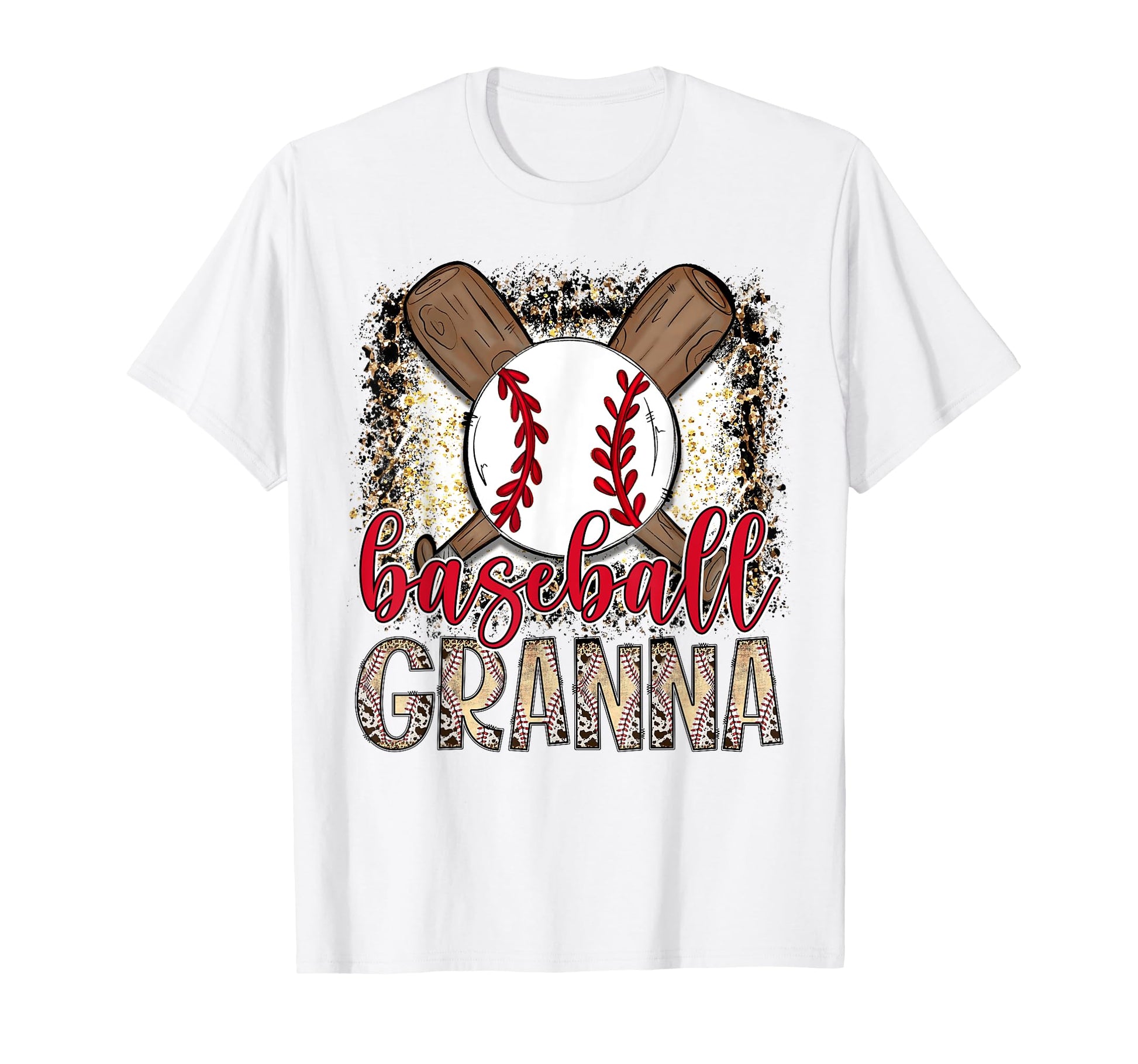 Baseball Granna Leopard Proud Ball T-Shirt - Minimalist Print for Adults - T-Shirt, Sweatshirt, Hoodie