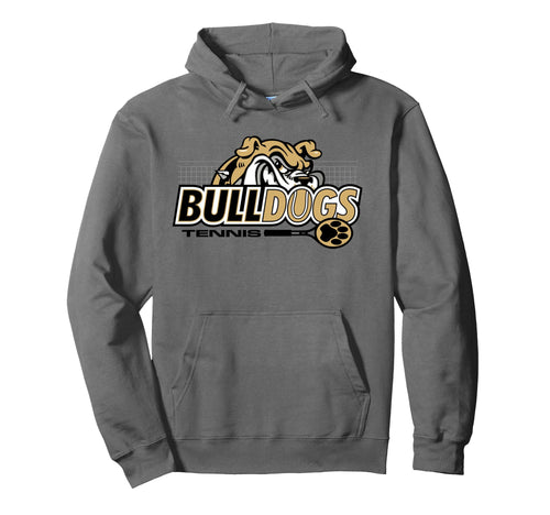 Gold Bulldogs Tennis Mom Mascot Game Day Hoodie - Minimalist Print Unisex - T-Shirt, Sweatshirt, Hoodie
