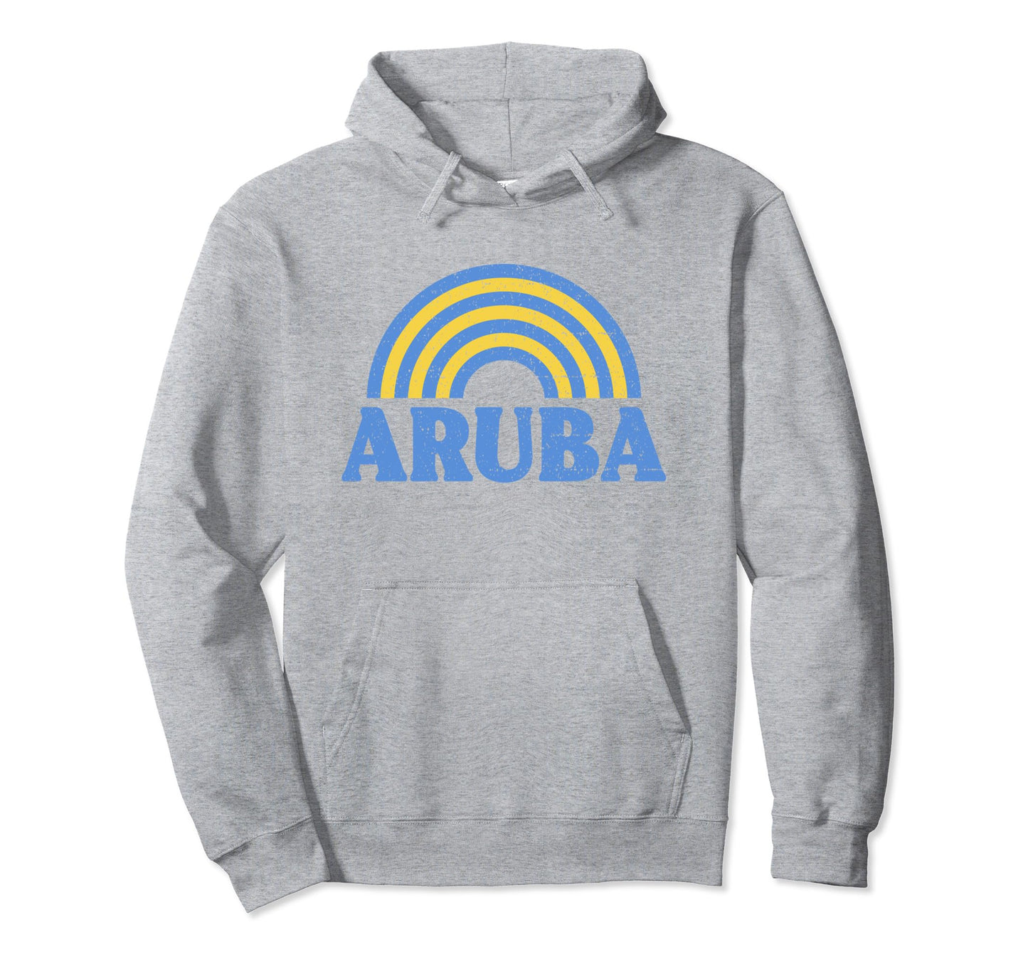 Aruba Flag Rainbow Aruban Pride Hoodie - Novelty Apparel for Adults - T-Shirt, Sweatshirt, Hoodie