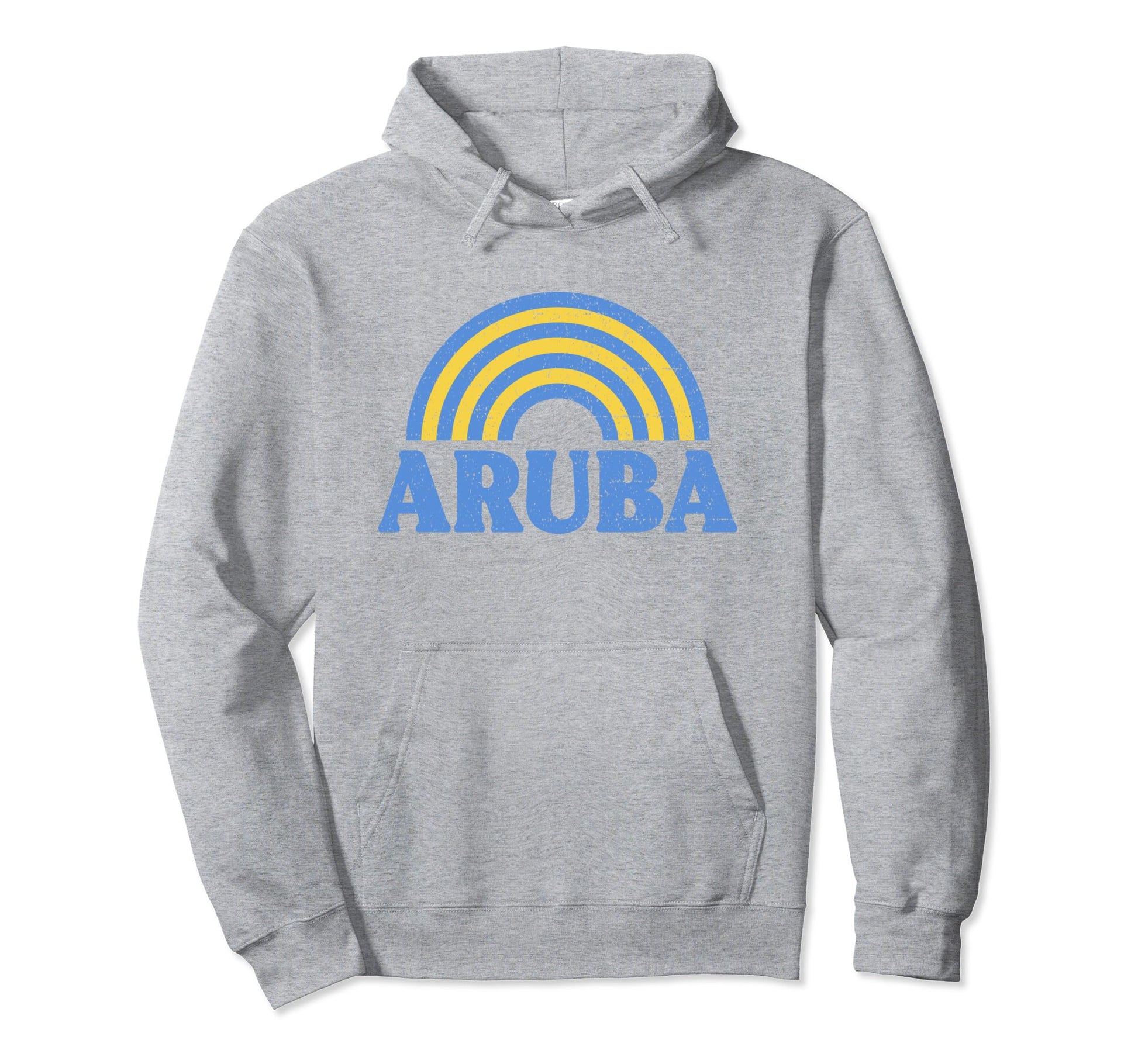 Aruba Flag Rainbow Aruban Pride Hoodie - Novelty Apparel for Adults - T-Shirt, Sweatshirt, Hoodie