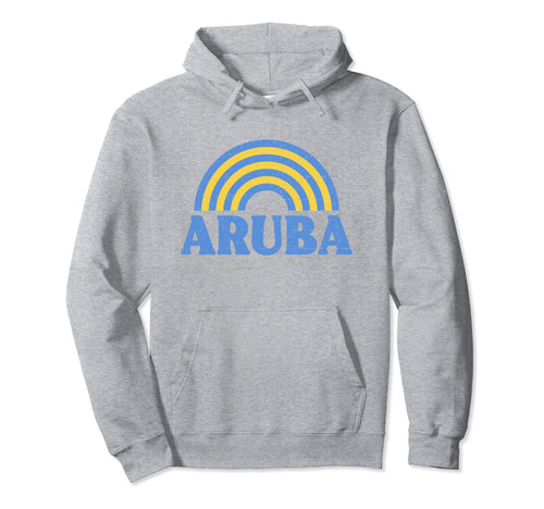Aruba Flag Rainbow Aruban Pride Hoodie - Novelty Apparel for Adults - T-Shirt, Sweatshirt, Hoodie
