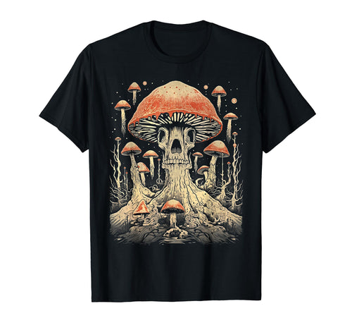 90S Grunge Mushrooms Distressed 103 T-Shirt - Aesthetic Graphic for Adults - T-Shirt, Sweatshirt, Hoodie