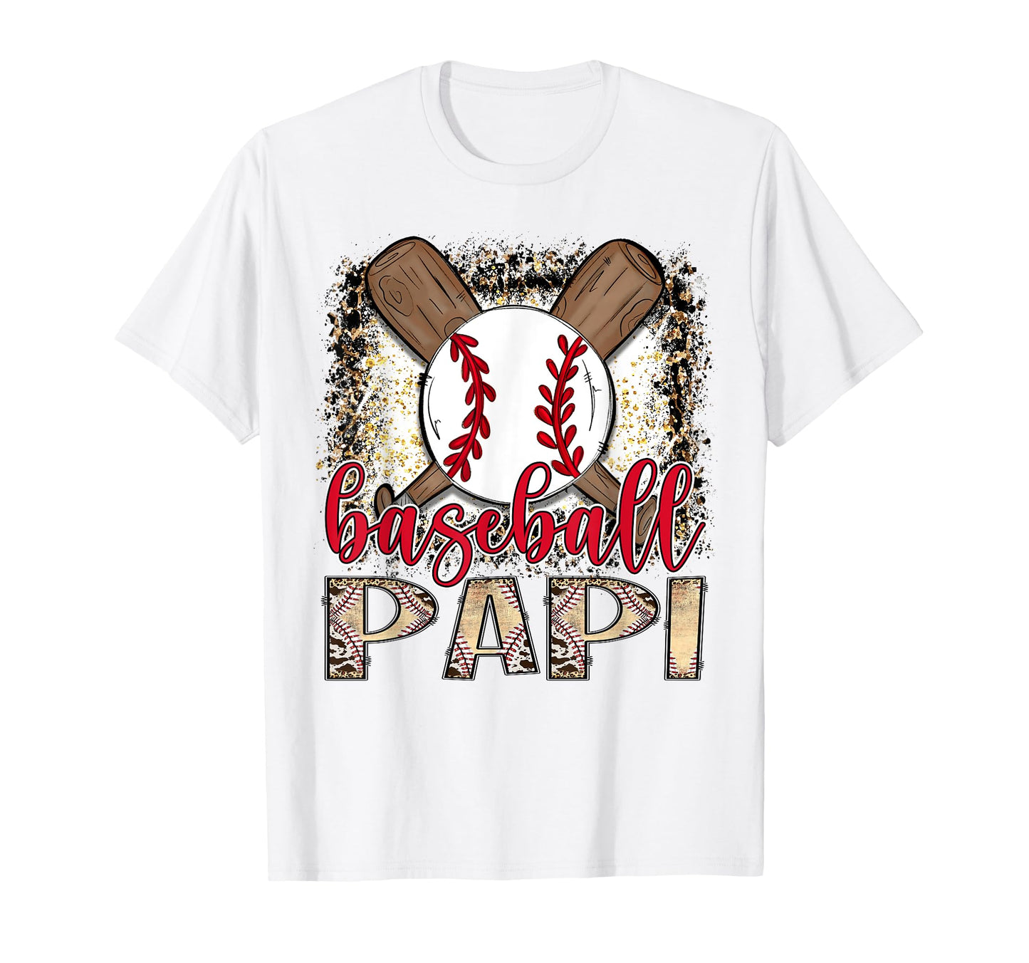 Baseball Papi Leopard Proud Ball Papi T-Shirt - Custom Art Print Unisex - T-Shirt, Sweatshirt, Hoodie