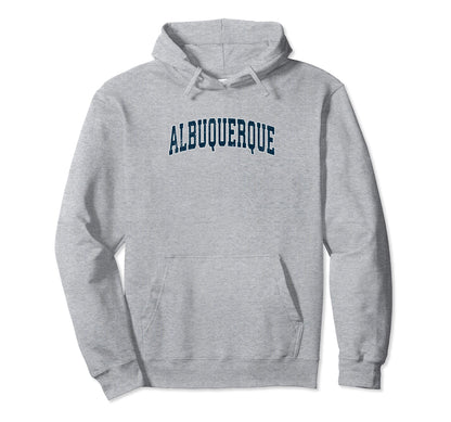 Albuquerque New Mexico Nm Varsity Sports Hoodie - Trendy Graphic Unisex - T-Shirt, Sweatshirt, Hoodie