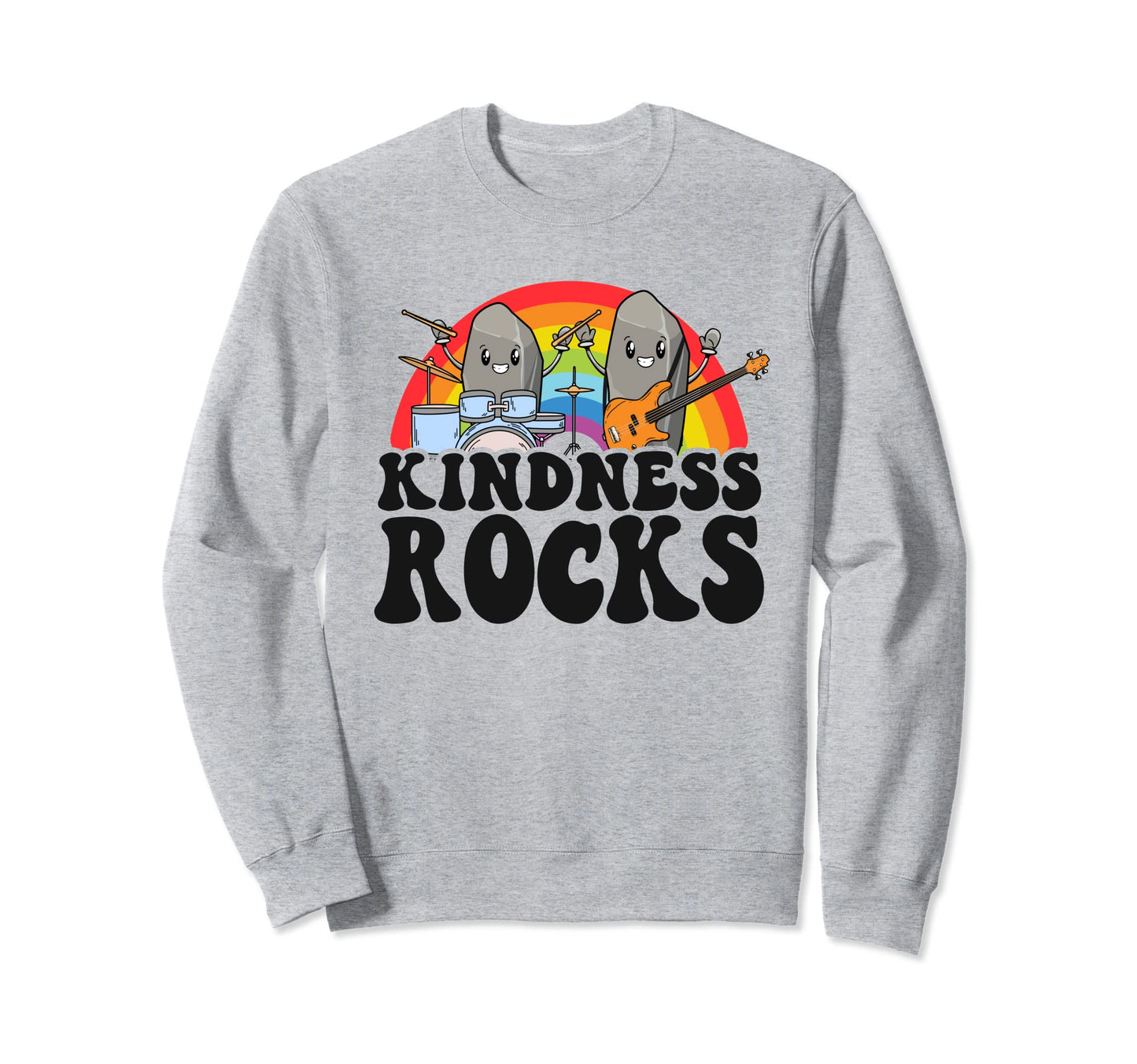 Anti Bullying Rainbow Music Teacher Sweatshirt - Unique Graphic Men Women - T-Shirt, Sweatshirt, Hoodie