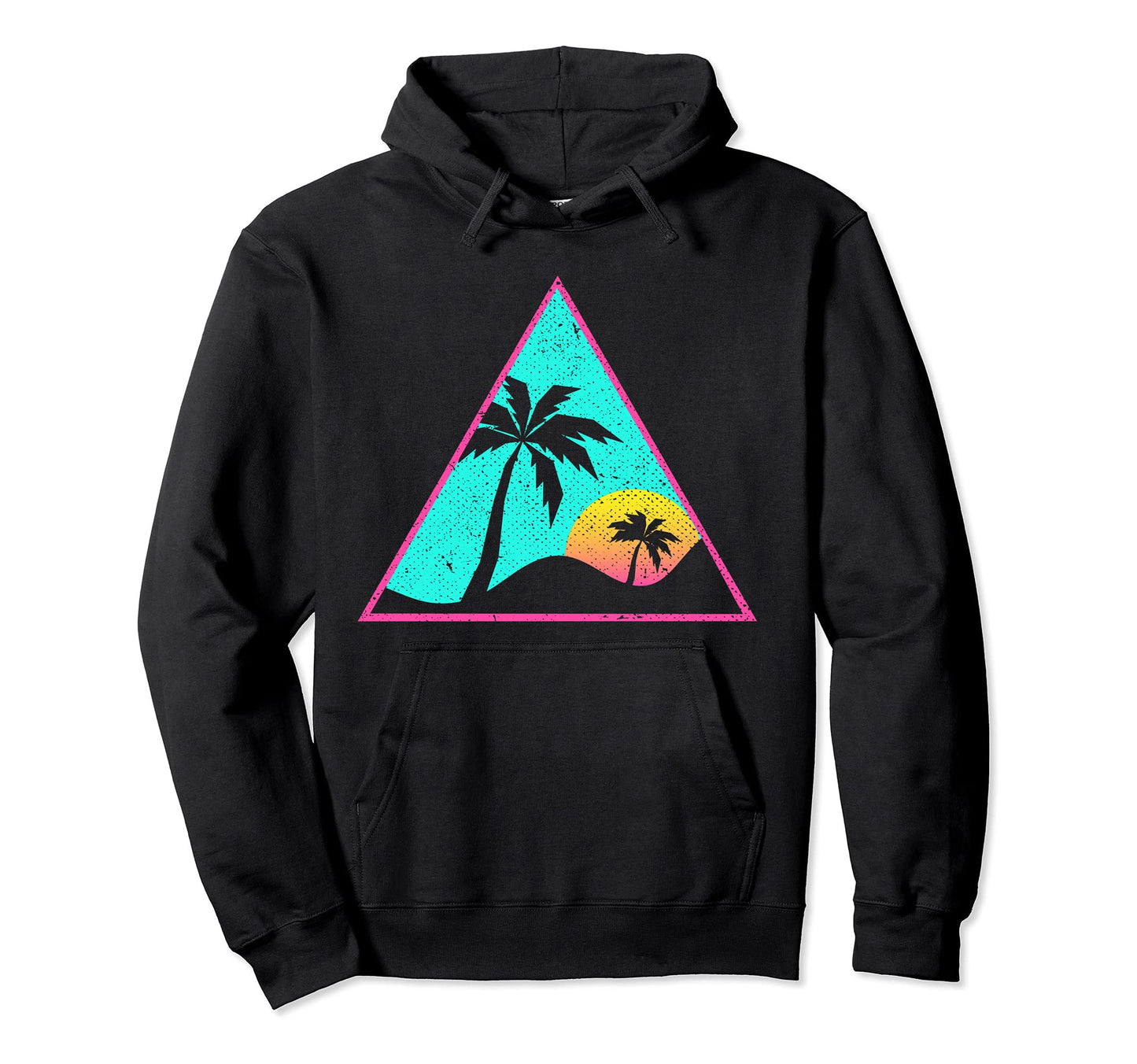 1990S Art 80S Aesthetic Tropical Hoodie - Fun Novelty Design for Adults - T-Shirt, Sweatshirt, Hoodie
