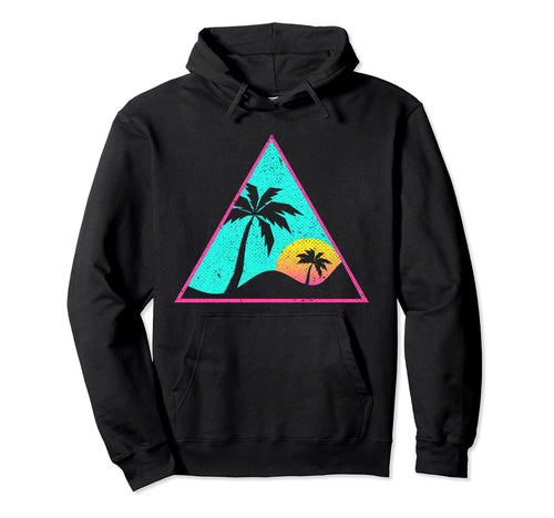 1990S Art 80S Aesthetic Tropical Hoodie - Fun Novelty Design for Adults - T-Shirt, Sweatshirt, Hoodie