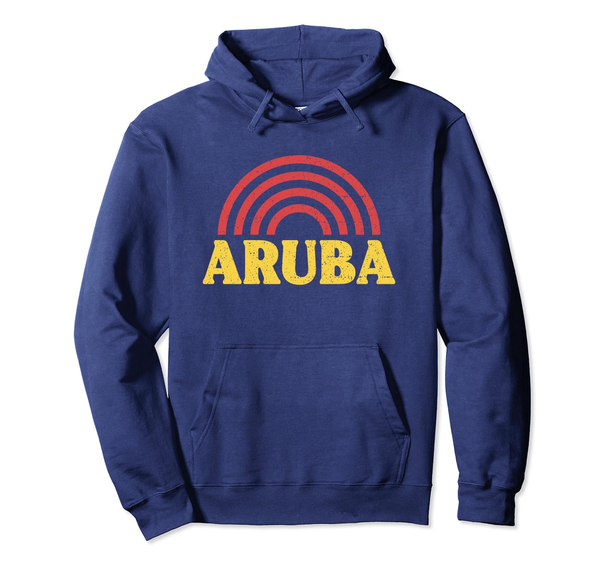 Aruba Flag Rainbow Aruban Pride Hoodie - Trendy Graphic Unisex - T-Shirt, Sweatshirt, Hoodie