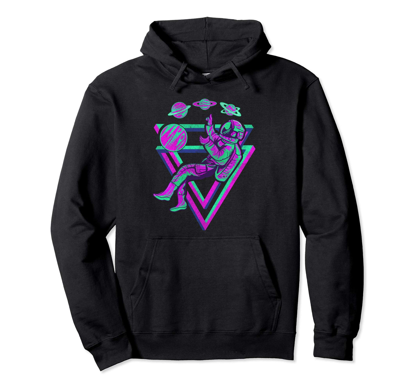 Aesthetic Astronaut Vaporwave Outer Hoodie - Novelty Apparel Men Women - T-Shirt, Sweatshirt, Hoodie