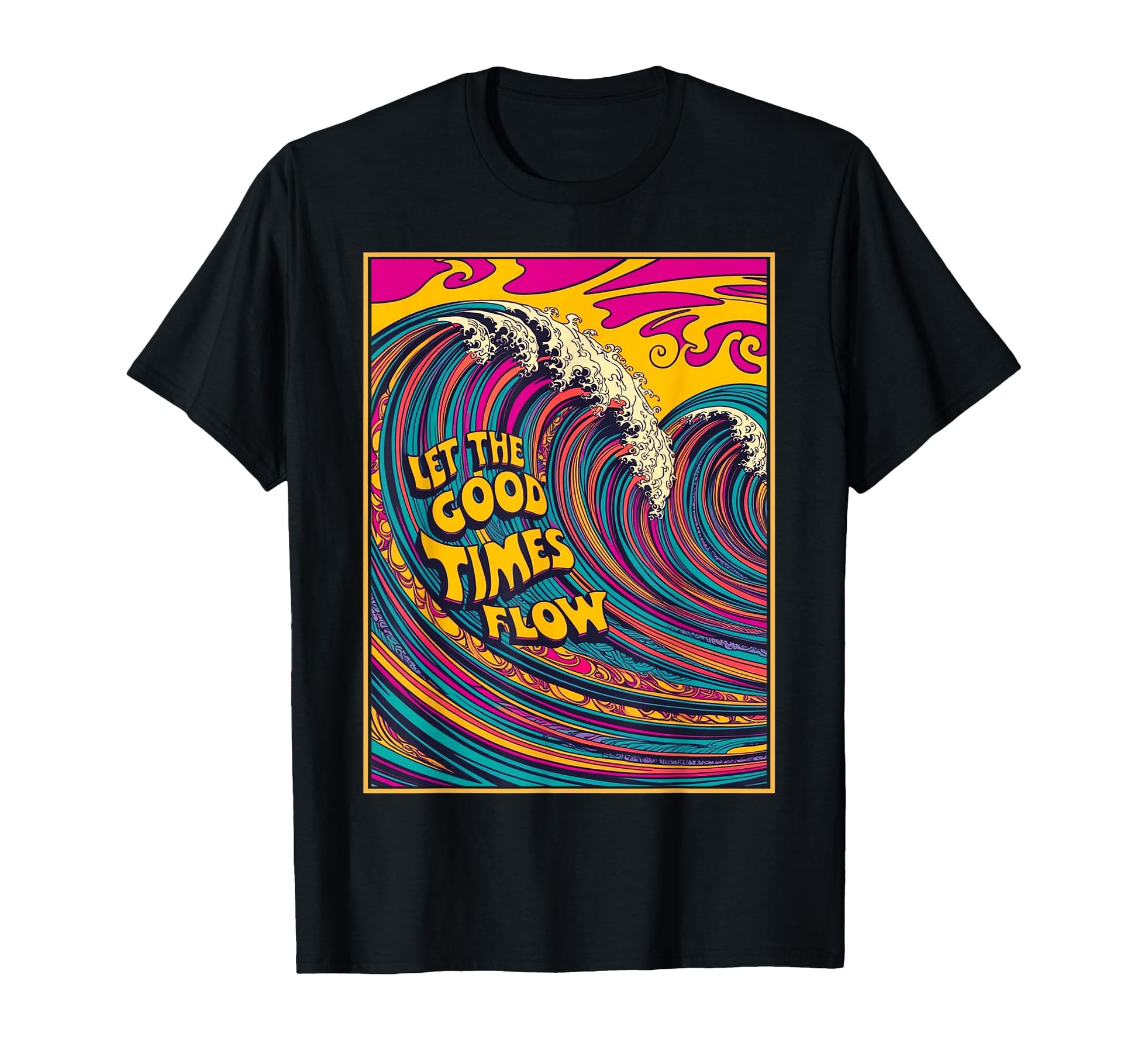 Psychedelic Vaporwave Aesthetic 80S T-Shirt - Custom Art Print Men Women - T-Shirt, Sweatshirt, Hoodie