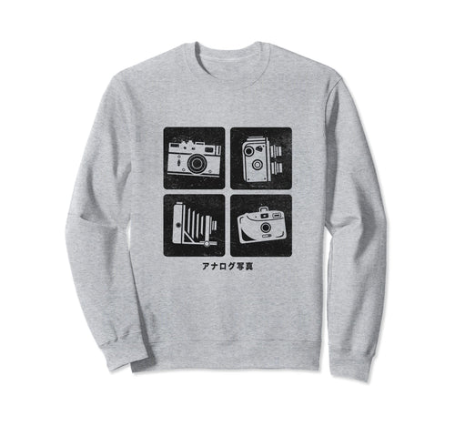 Analog Photography Camera Gear Film Sweatshirt - Trendy Graphic Men Women - T-Shirt, Sweatshirt, Hoodie