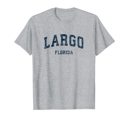 Largo Florida Fl Varsity Sports Navy T-Shirt - Unique Graphic Men Women - T-Shirt, Sweatshirt, Hoodie