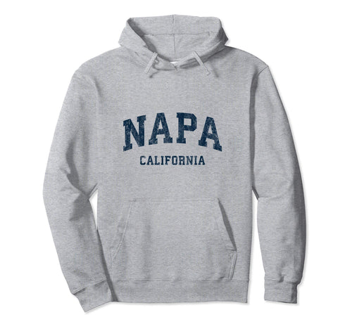 Napa California Ca Varsity Sports Navy Hoodie - Minimalist Print Men Women - T-Shirt, Sweatshirt, Hoodie