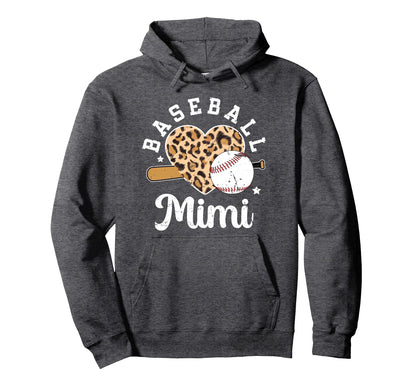 Baseball Mimi Grandma Mimi Baseball Hoodie - Aesthetic Graphic Men Women - T-Shirt, Sweatshirt, Hoodie