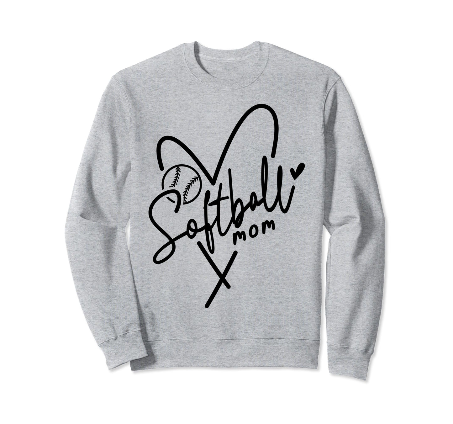 Softball Mom Player Team Mama Sweatshirt - Unique Graphic for Adults - T-Shirt, Sweatshirt, Hoodie