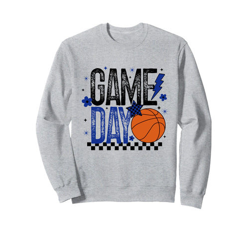 Basketball Game Day Basketball Sweatshirt - Fun Novelty Design for Adults - T-Shirt, Sweatshirt, Hoodie