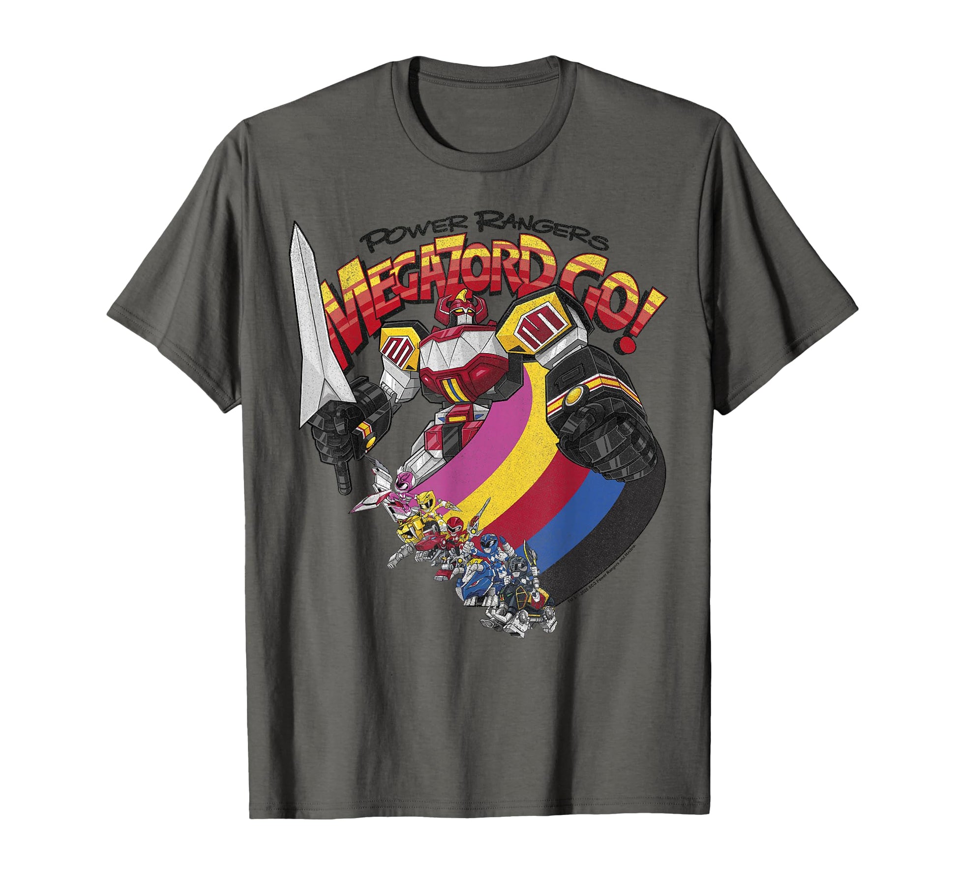 Power Rangers Megazord Go Rainbow T-Shirt - Fun Novelty Design for Adults - T-Shirt, Sweatshirt, Hoodie