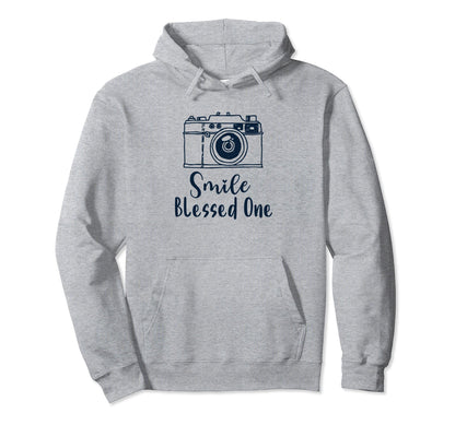 Dark Camera Smile Blessed One Hoodie - Fun Novelty Design Men Women - T-Shirt, Sweatshirt, Hoodie