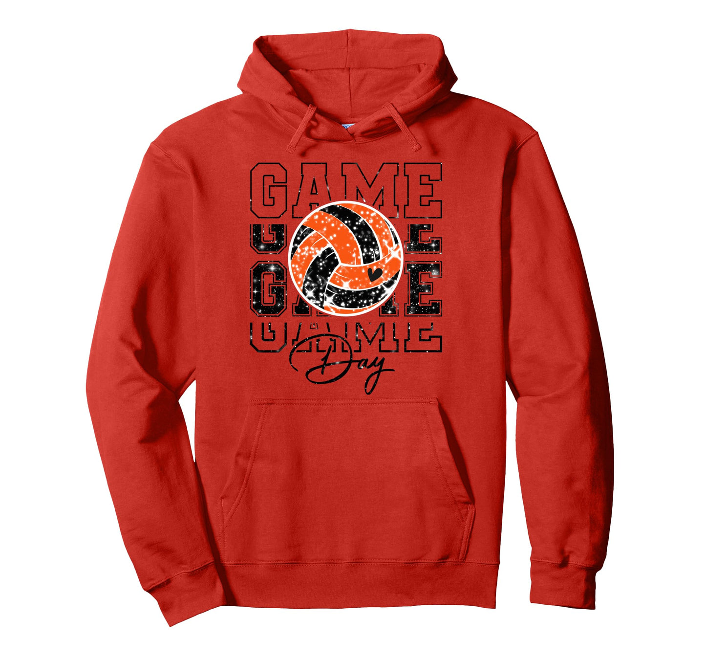Volleyball Game Day Volleyball Mom Hoodie - Unique Graphic Men Women - T-Shirt, Sweatshirt, Hoodie