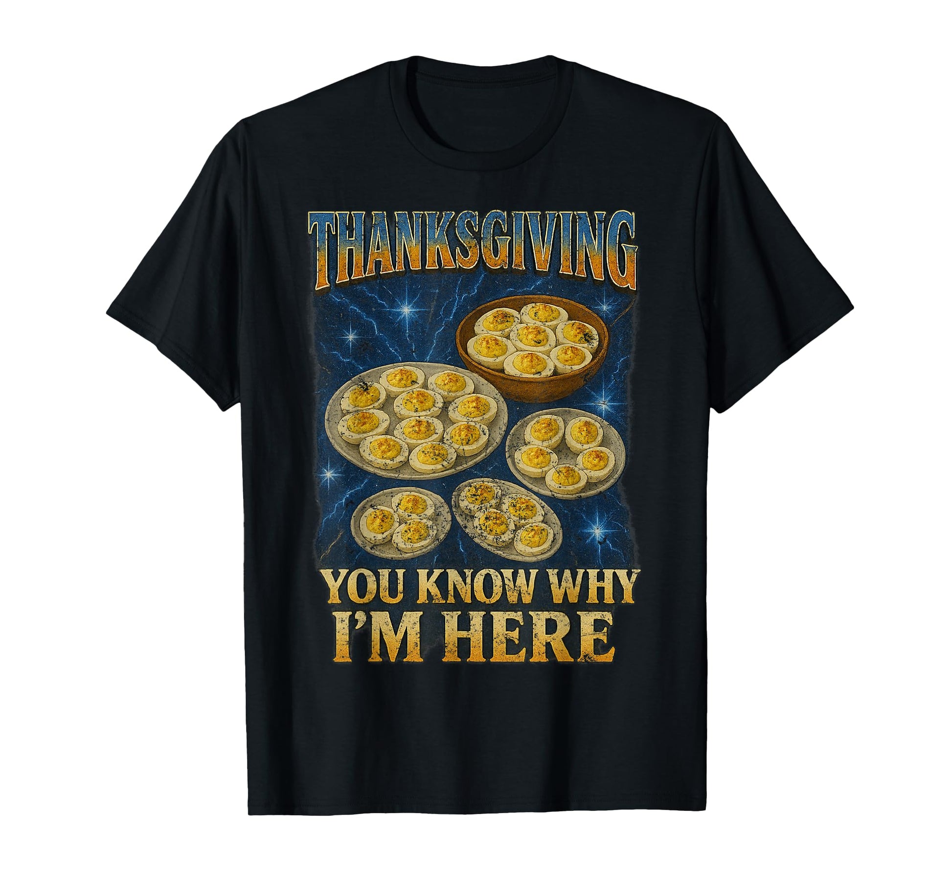 Thanksgiving 90S 2000S Hip Hop Deviled T-Shirt - Novelty Apparel Unisex - T-Shirt, Sweatshirt, Hoodie