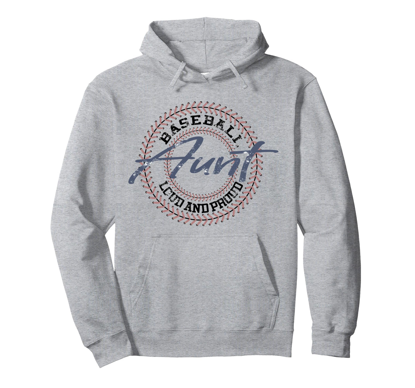 Baseball Aunt Baseball Auntie Hoodie - Aesthetic Graphic Men Women - T-Shirt, Sweatshirt, Hoodie