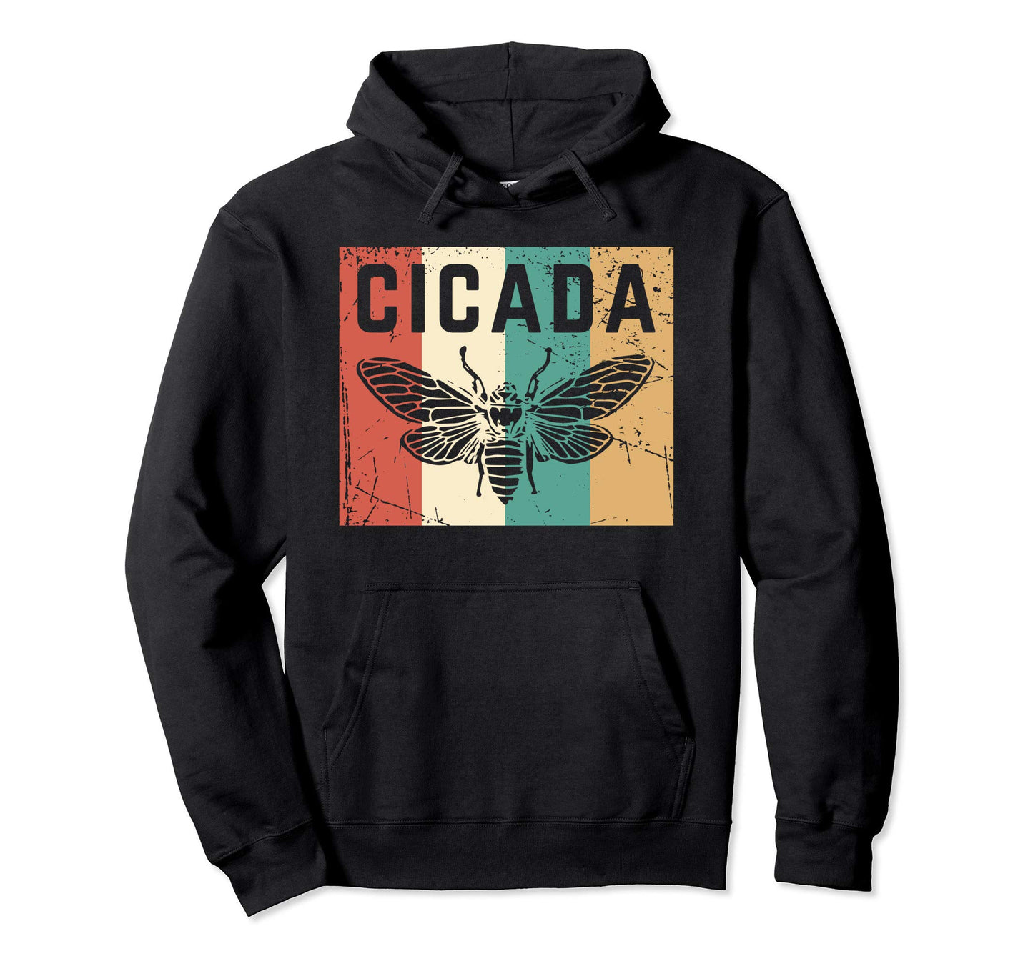 Cicada Rainbow Nymph Insect Hoodie - Custom Art Print for Adults - T-Shirt, Sweatshirt, Hoodie
