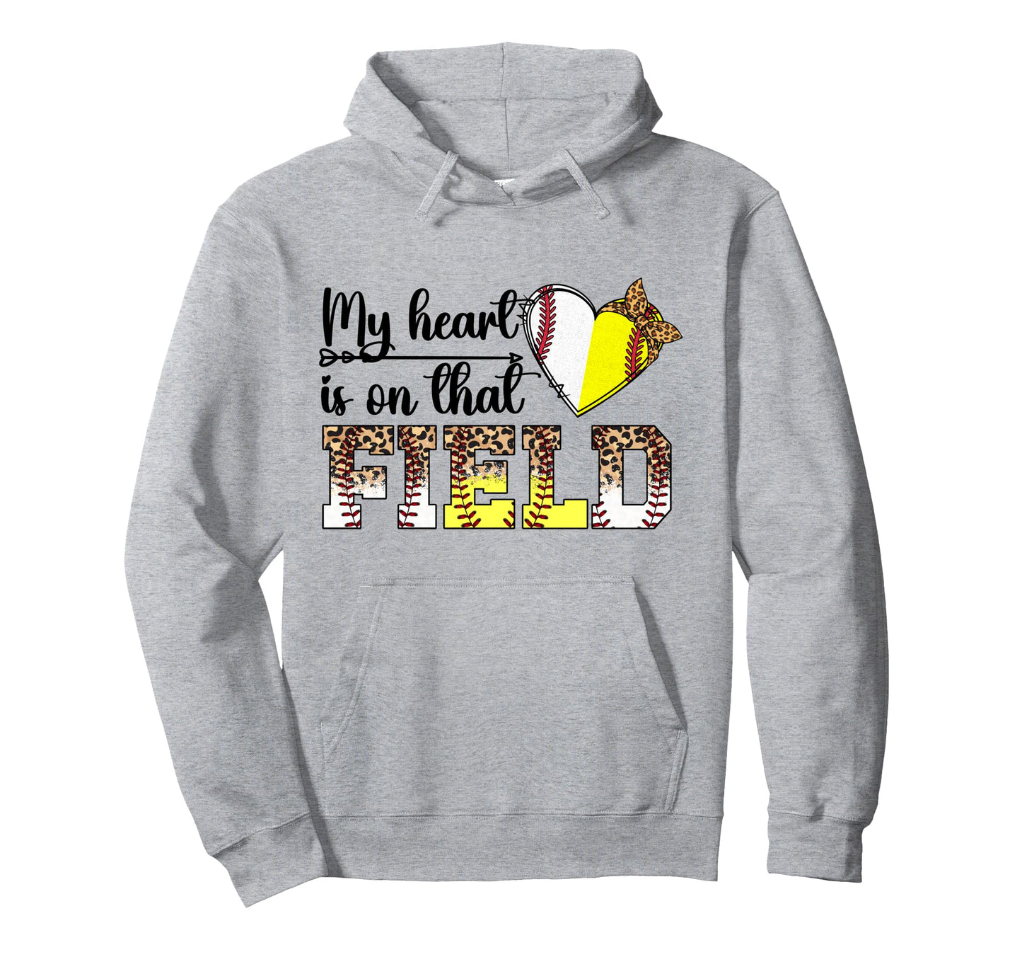 That Field Proud Baseball Softball Hoodie - Minimalist Print for Adults - T-Shirt, Sweatshirt, Hoodie