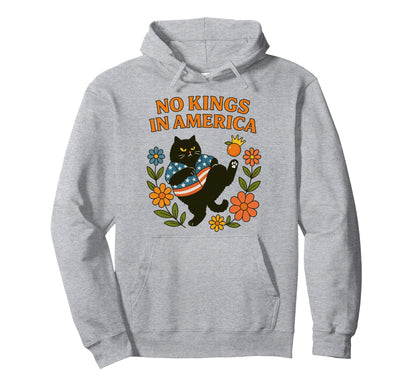 No Kings America We People Boho Floral Hoodie - Fun Novelty Design Unisex - T-Shirt, Sweatshirt, Hoodie