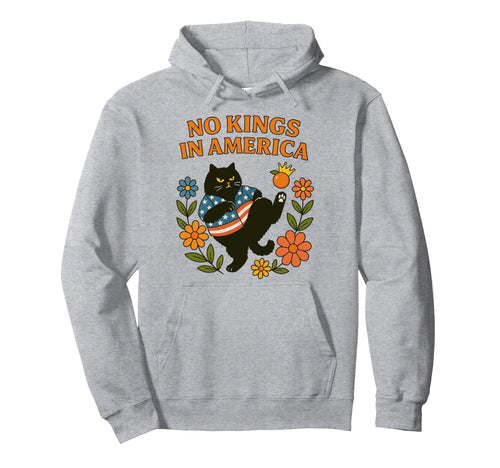 No Kings America We People Boho Floral Hoodie - Fun Novelty Design Unisex - T-Shirt, Sweatshirt, Hoodie