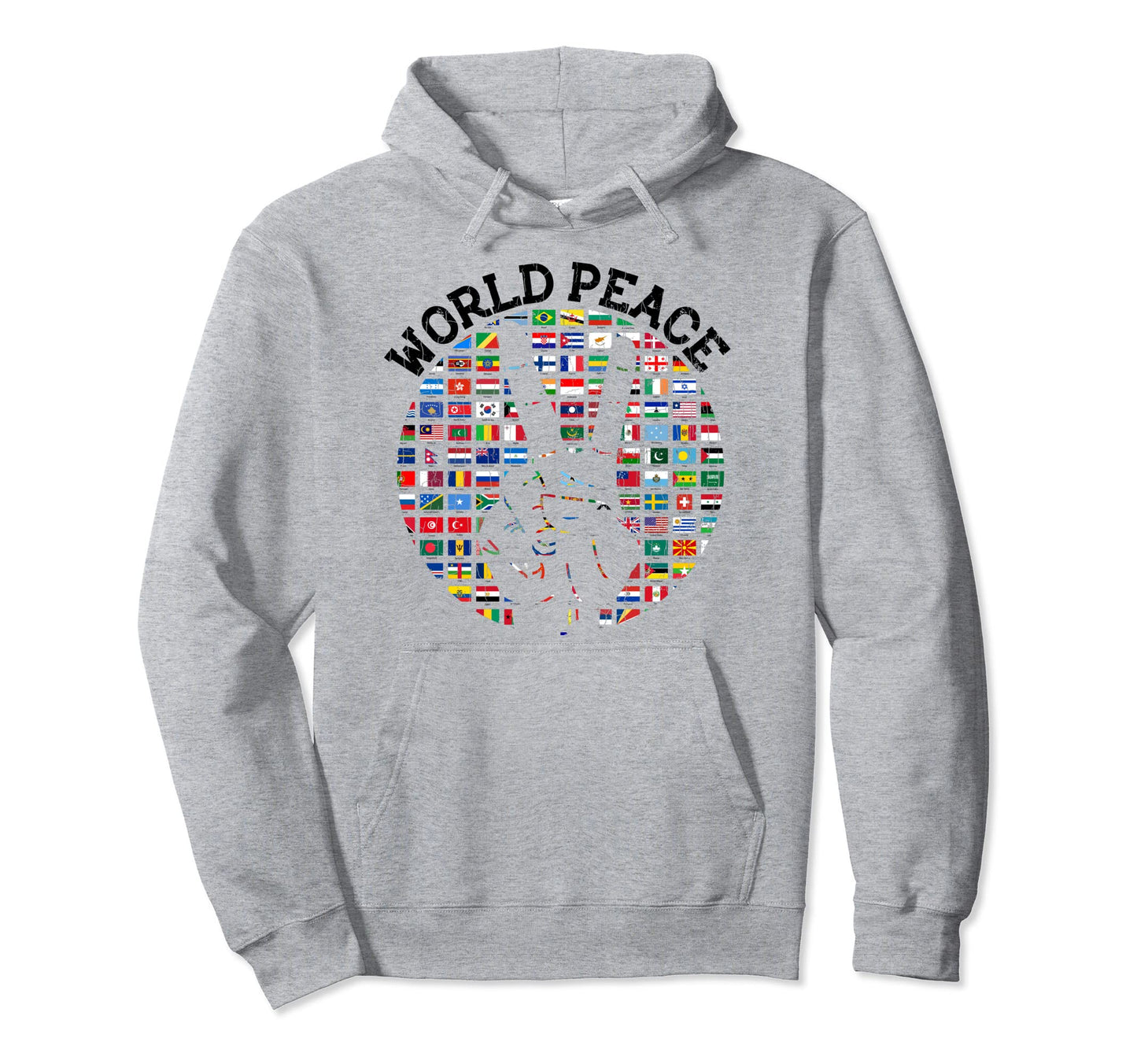 World Peace Funny Love International Hoodie - Aesthetic Graphic Men Women - T-Shirt, Sweatshirt, Hoodie