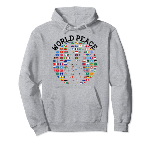 World Peace Funny Love International Hoodie - Aesthetic Graphic Men Women - T-Shirt, Sweatshirt, Hoodie