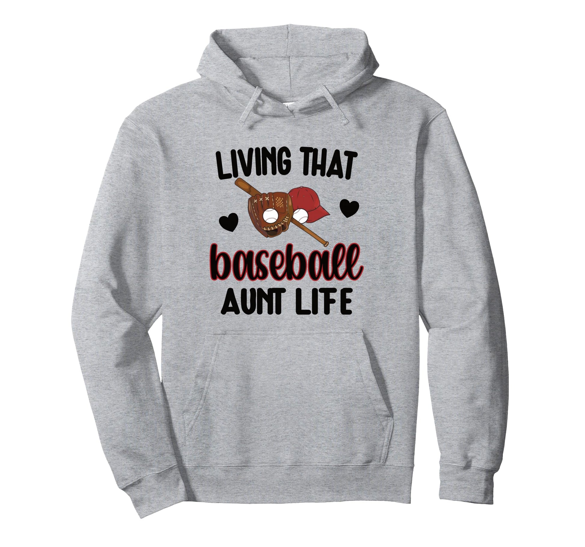 Baseball Aunt Life Proud Baseball Hoodie - Minimalist Print Men Women - T-Shirt, Sweatshirt, Hoodie