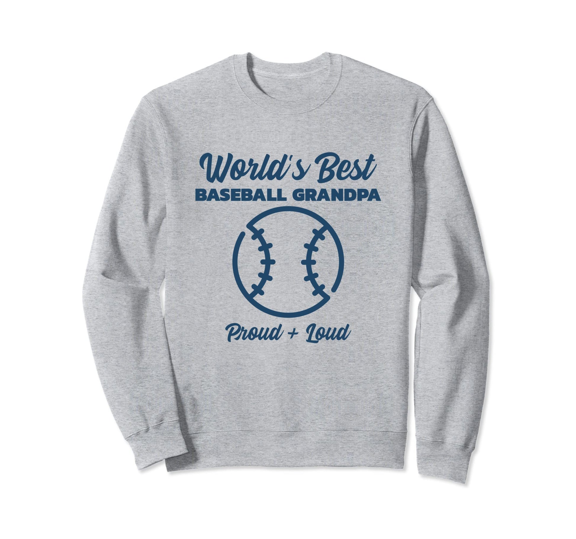 Worlds Best Baseball Grandpa Sweatshirt - Aesthetic Graphic Unisex - T-Shirt, Sweatshirt, Hoodie