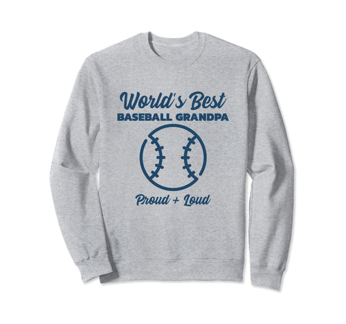 Worlds Best Baseball Grandpa Sweatshirt - Aesthetic Graphic Unisex - T-Shirt, Sweatshirt, Hoodie