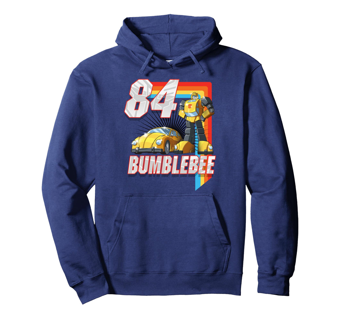 Transformers Bumblebee 84 Rainbow Hoodie - Novelty Apparel for Adults - T-Shirt, Sweatshirt, Hoodie